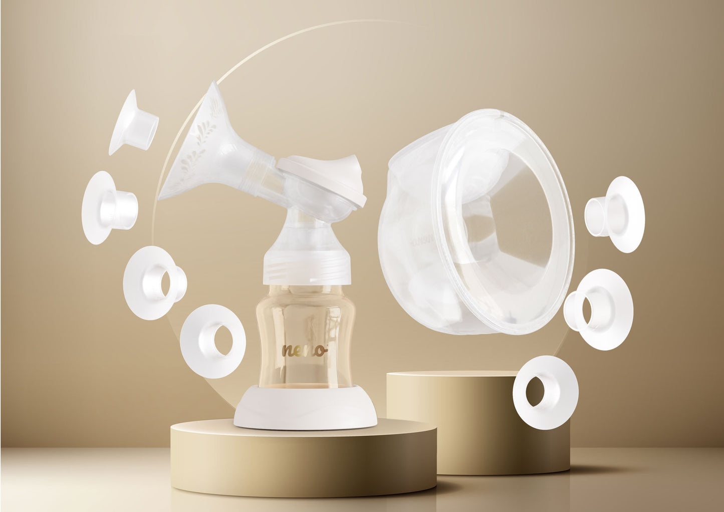 Tvöföld þráðlaus & handfrjáls Brjóstapumpa - Neno Camino Pro