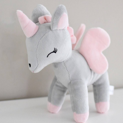 Plush Unicorn Gray M