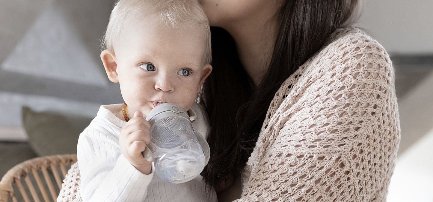 Glas með röri - LOVI First cup with weighted straw 150ml Harmony