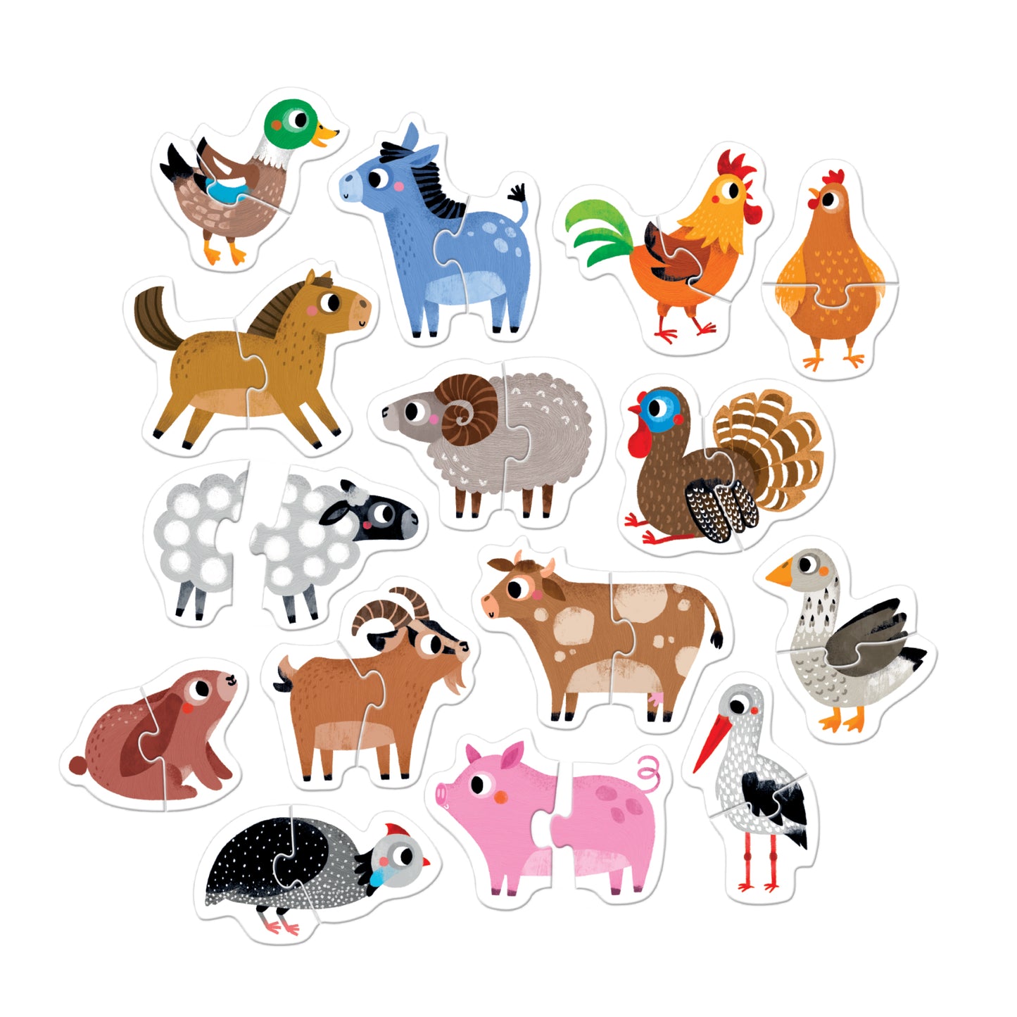 Progressive Puzzles - Farm Animals 18m+