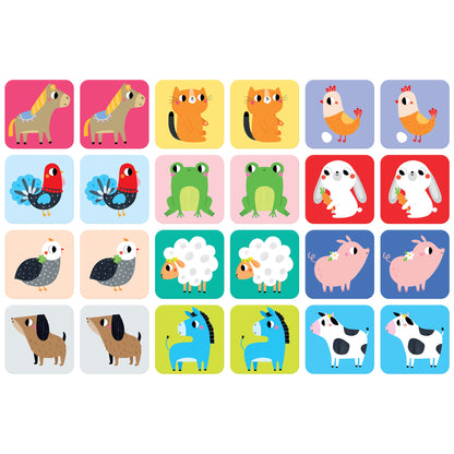 Suuuper Size Spil Memory Game - Farm Animals 2+
