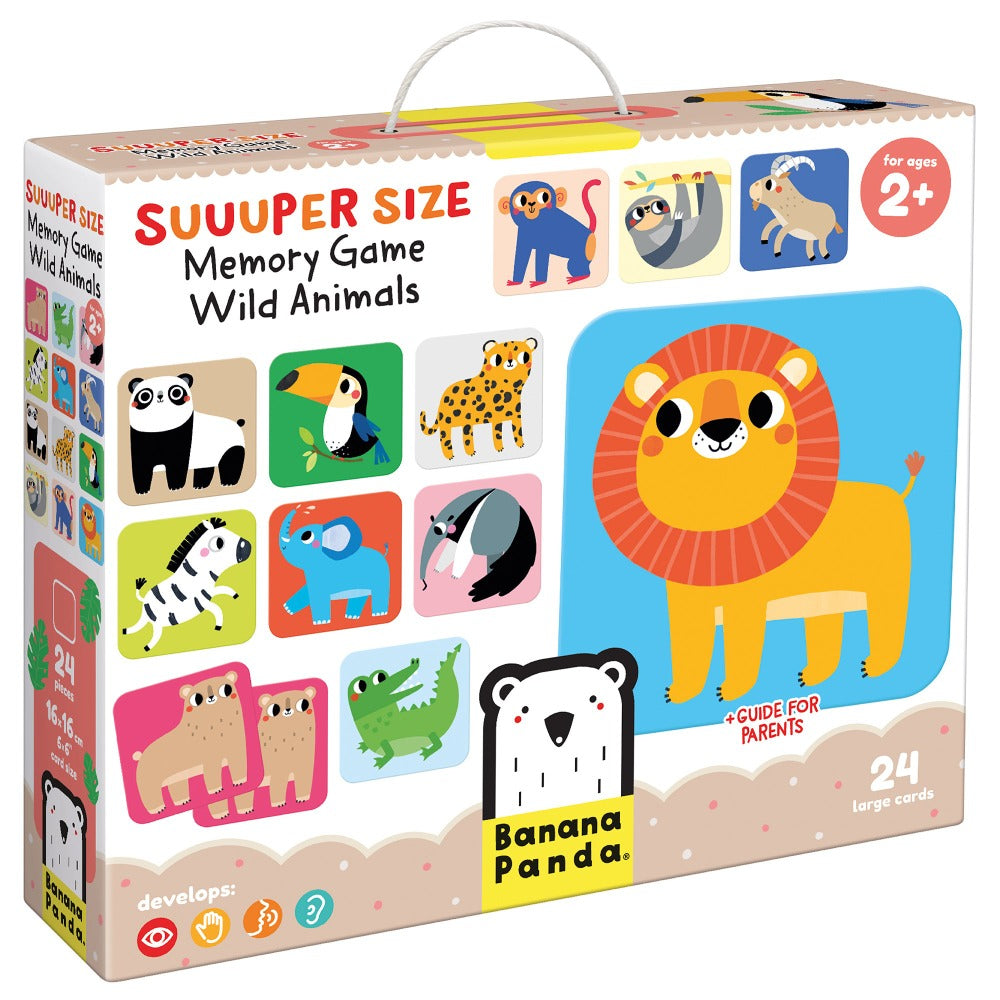 Suuuper Size Spil Memory Game - Wild Animals 2+