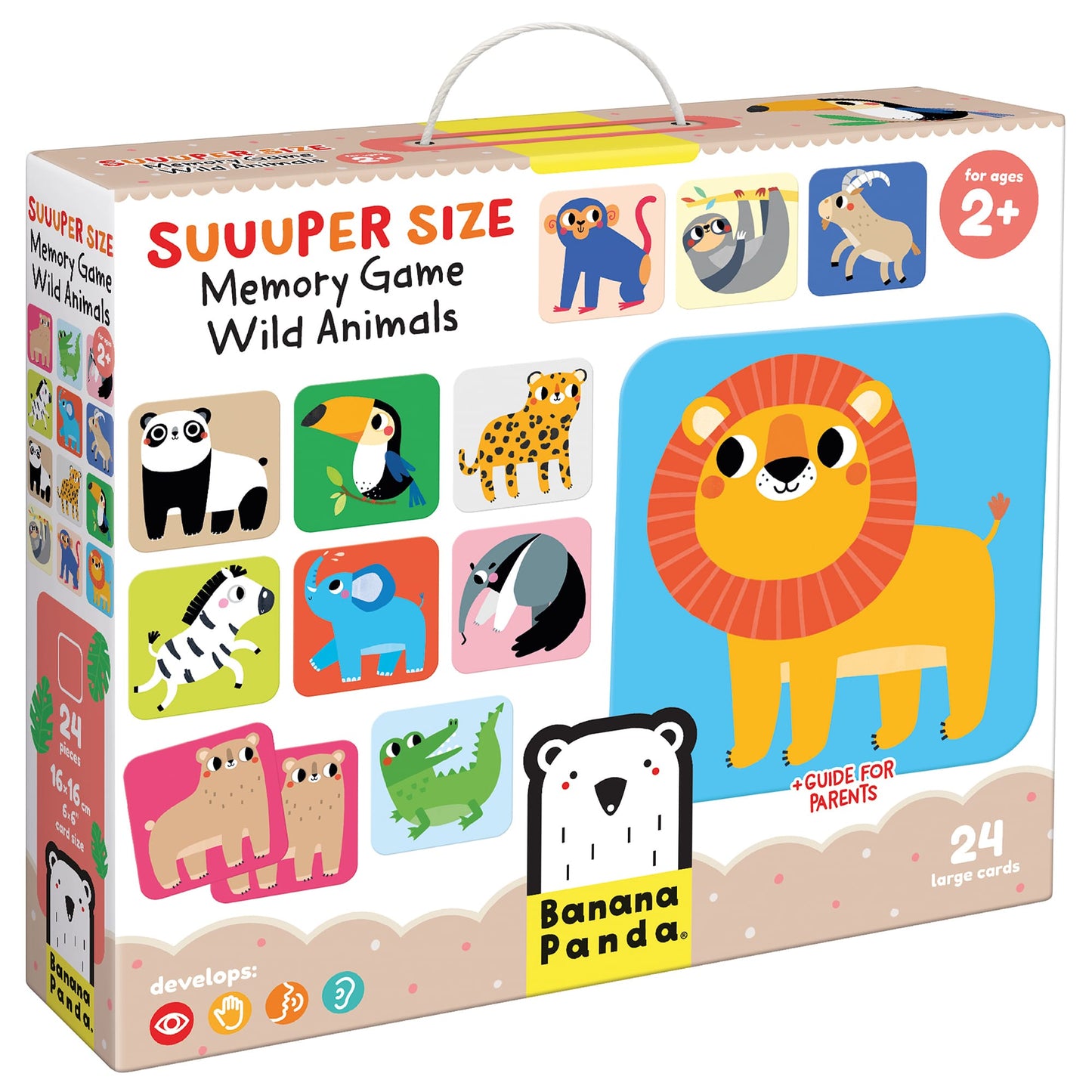 Suuuper Size Spil Memory Game - Wild Animals 2+