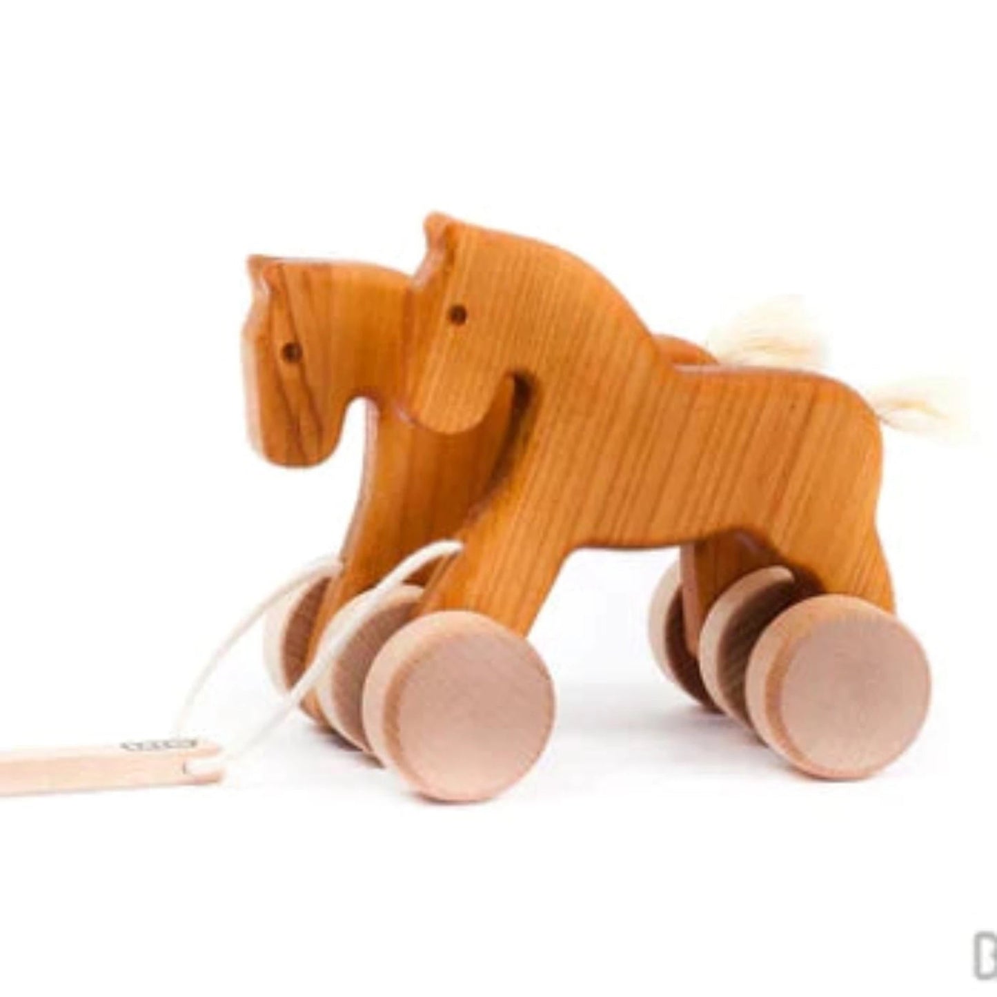 Double Wooden Horses - Pull Toy