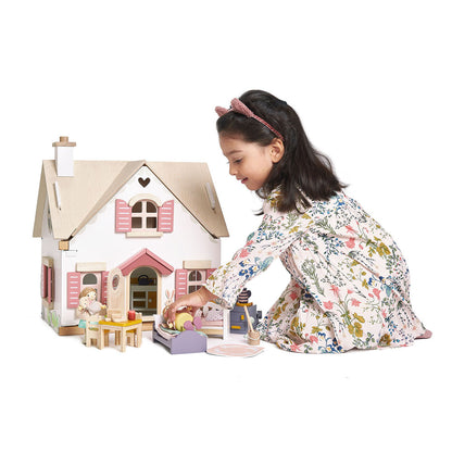 Dúkkuhús - Dollhouse with Furniture - Cottontail Cottage
