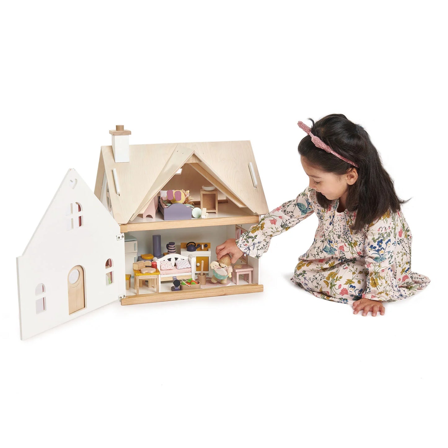 Dúkkuhús - Dollhouse with Furniture - Cottontail Cottage