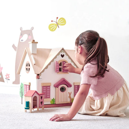 Dúkkuhús - Dollhouse with Furniture - Cottontail Cottage
