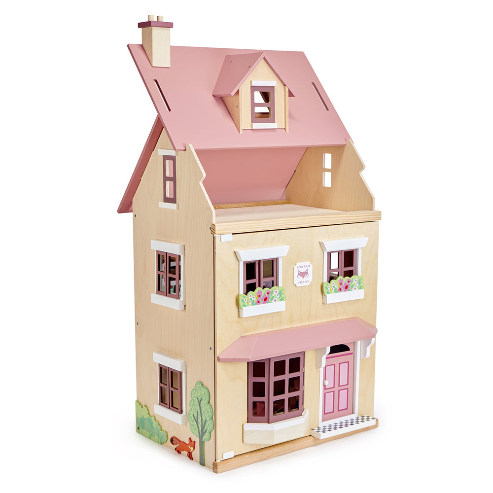 Dúkkuhús - Dollhouse with Furniture - Foxtail Villa