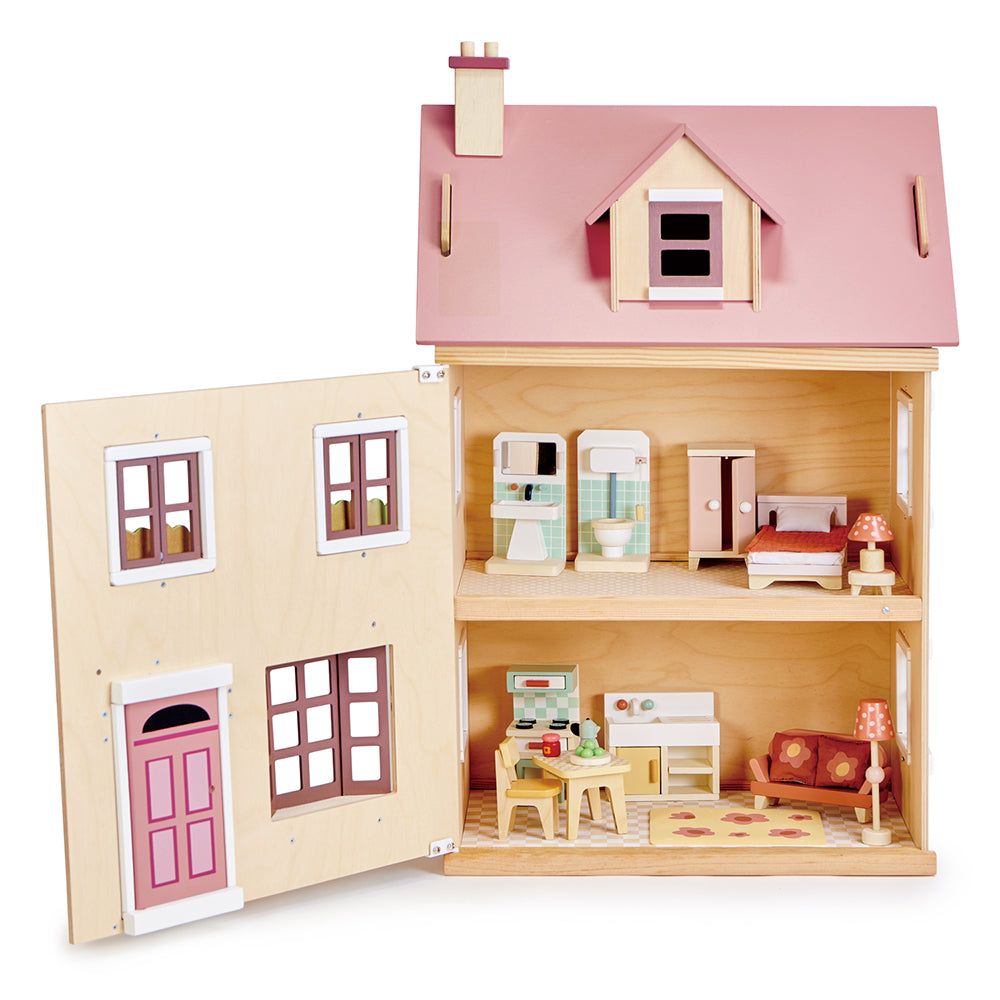 Dúkkuhús - Dollhouse with Furniture - Foxtail Villa