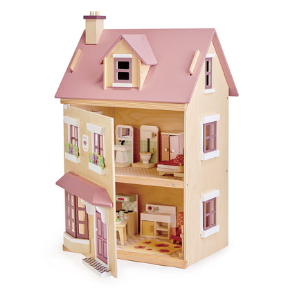 Dúkkuhús - Dollhouse with Furniture - Foxtail Villa