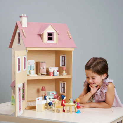 Dúkkuhús - Dollhouse with Furniture - Foxtail Villa