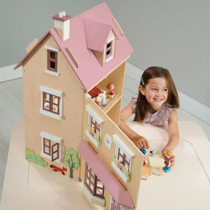 Dúkkuhús - Dollhouse with Furniture - Foxtail Villa