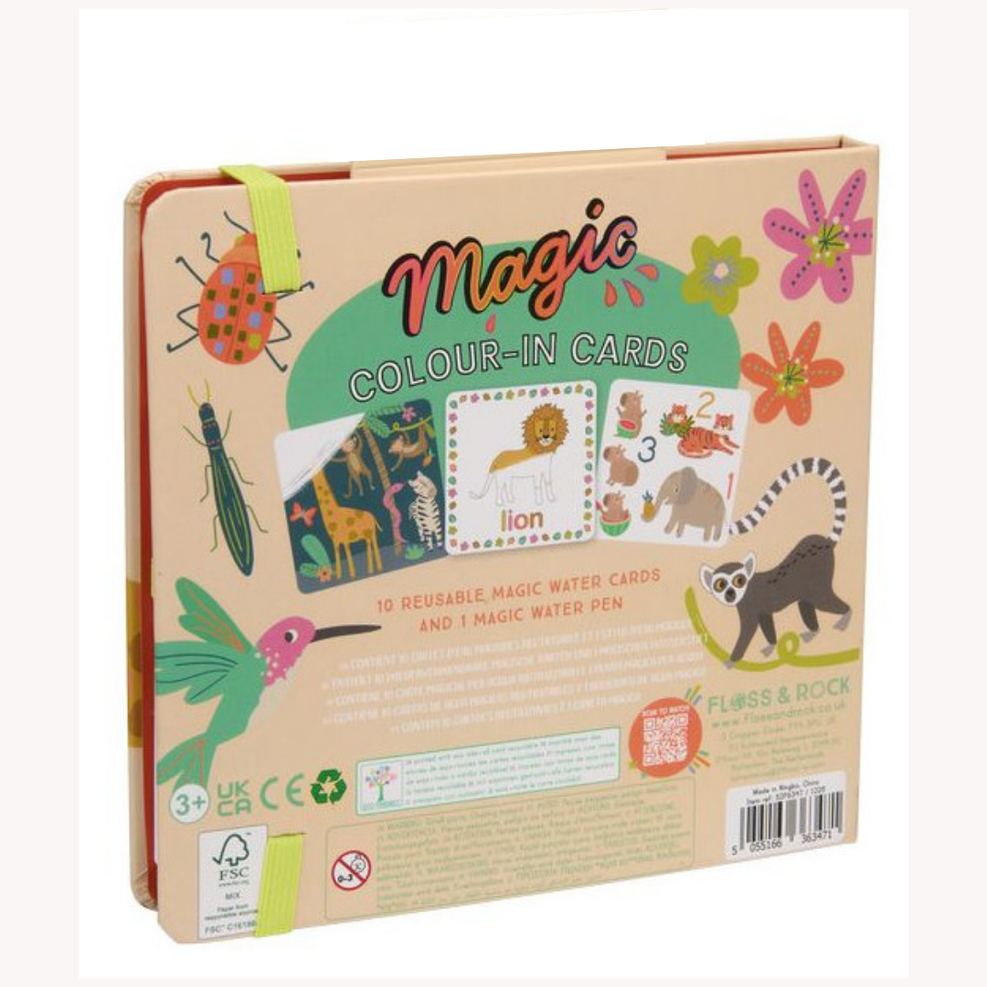 Magic Colour Changing Water Cards - Jungle