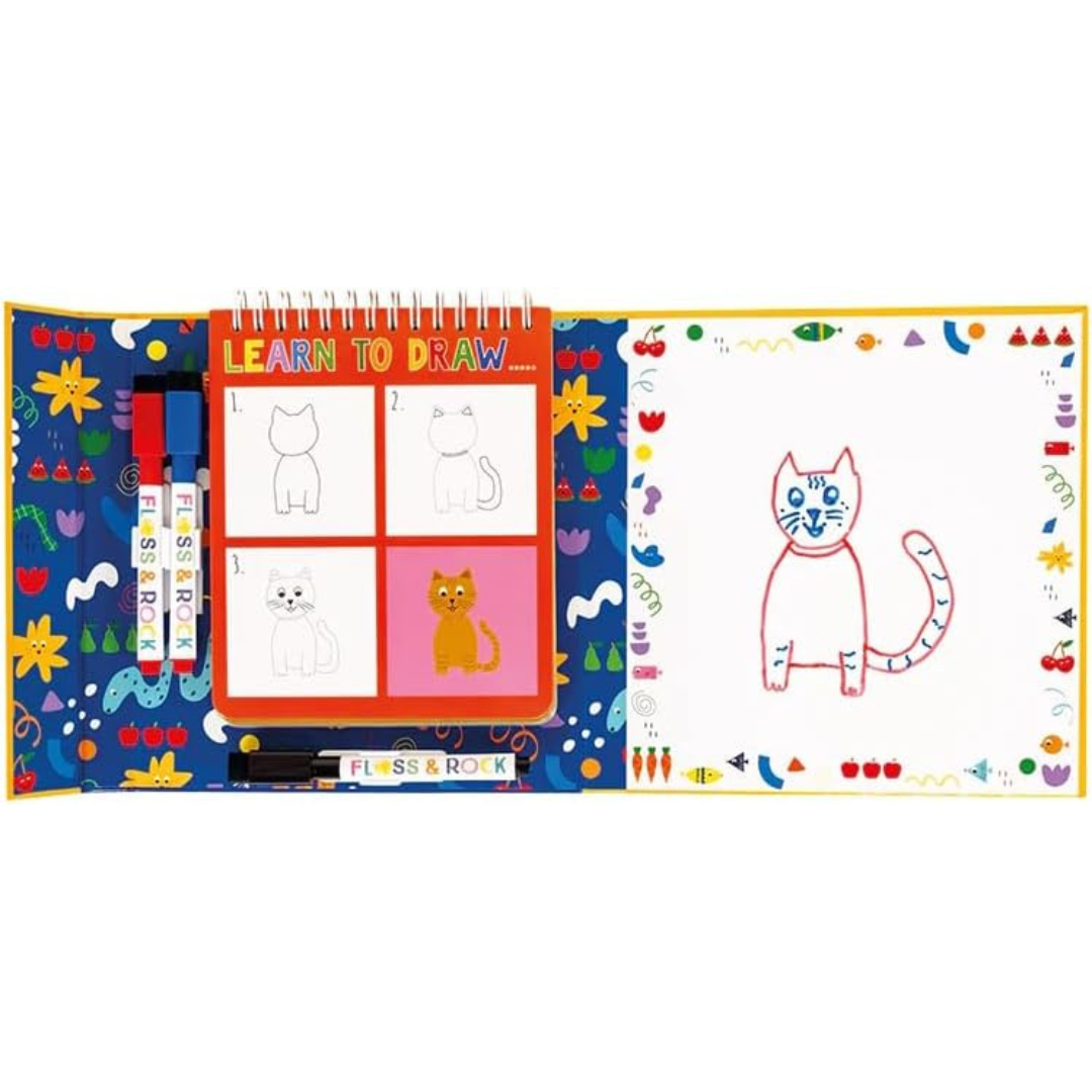 Learn to Draw - Wipe away Rainbow Animals