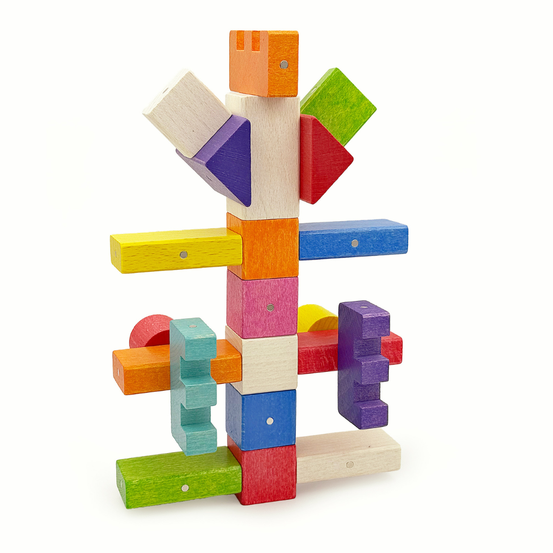 Kooglo Magnetic Trékubbar Mega - 100stk - Colour