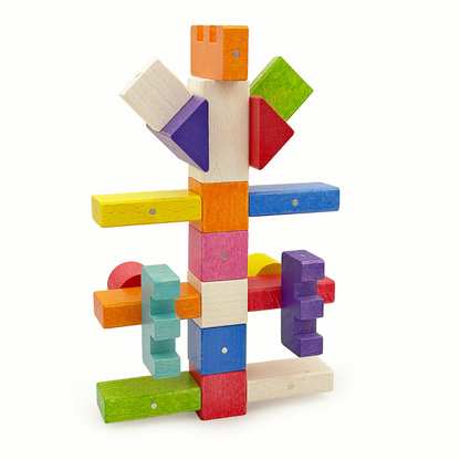 Kooglo Magnetic Trékubbar Mega - 100stk - Colour