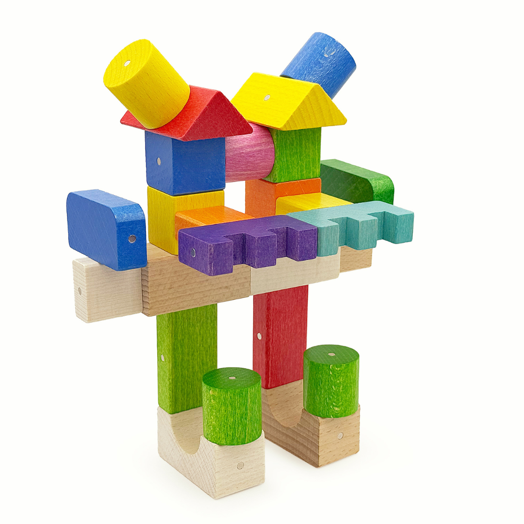 Kooglo Magnetic Trékubbar Mega - 100stk - Colour
