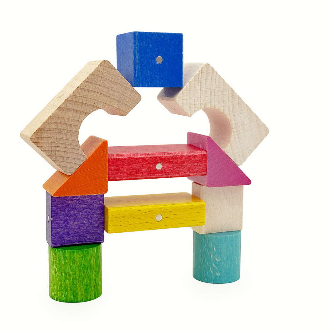 Kooglo Magnetic Trékubbar Mega - 100stk - Colour