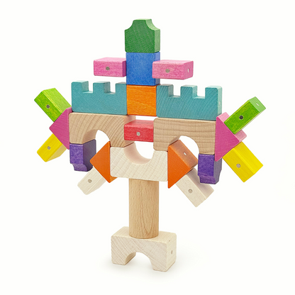 Kooglo Magnetic Trékubbar Mega - 100stk - Colour