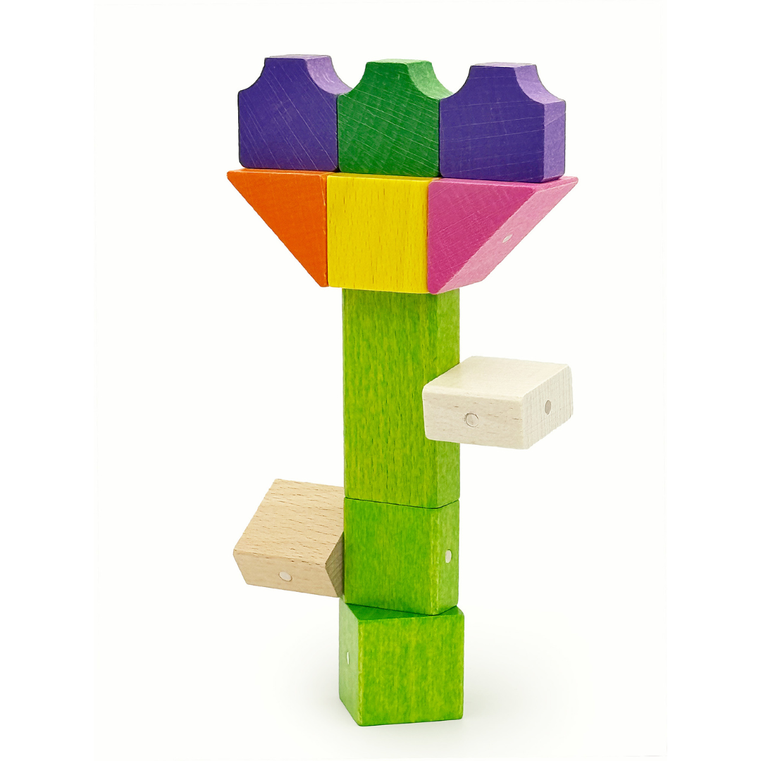 Kooglo Magnetic Trékubbar Mega - 100stk - Colour