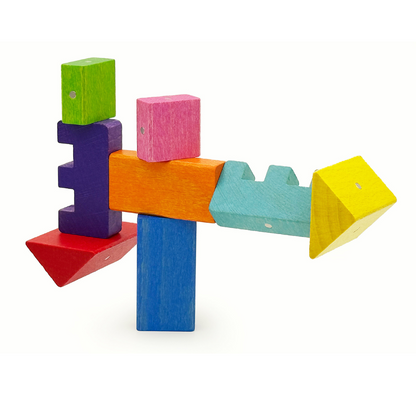 Kooglo Magnetic Trékubbar Mini - 30stk - Colour