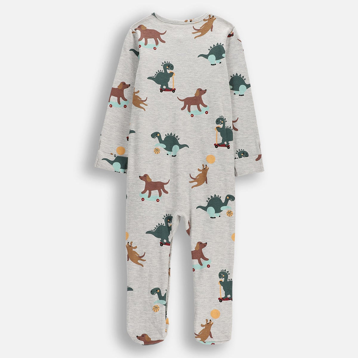Náttgalli með sokkum - Gray Dinosaurs