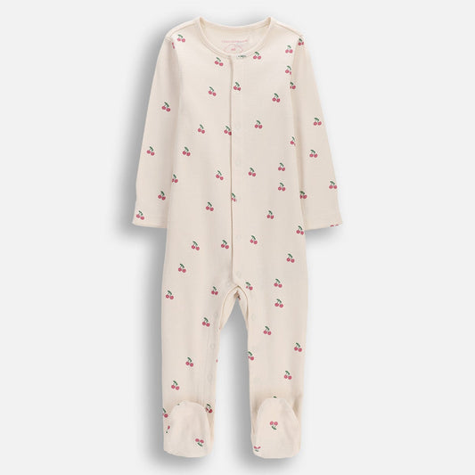 Náttgalli með sokkum - Ecri Cherries