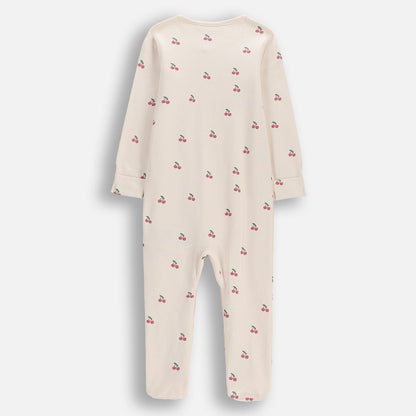 Náttgalli með sokkum - Ecri Cherries