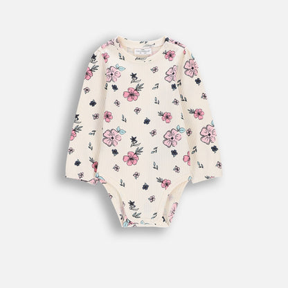 Samfella - Ribbed Ecri Flowers