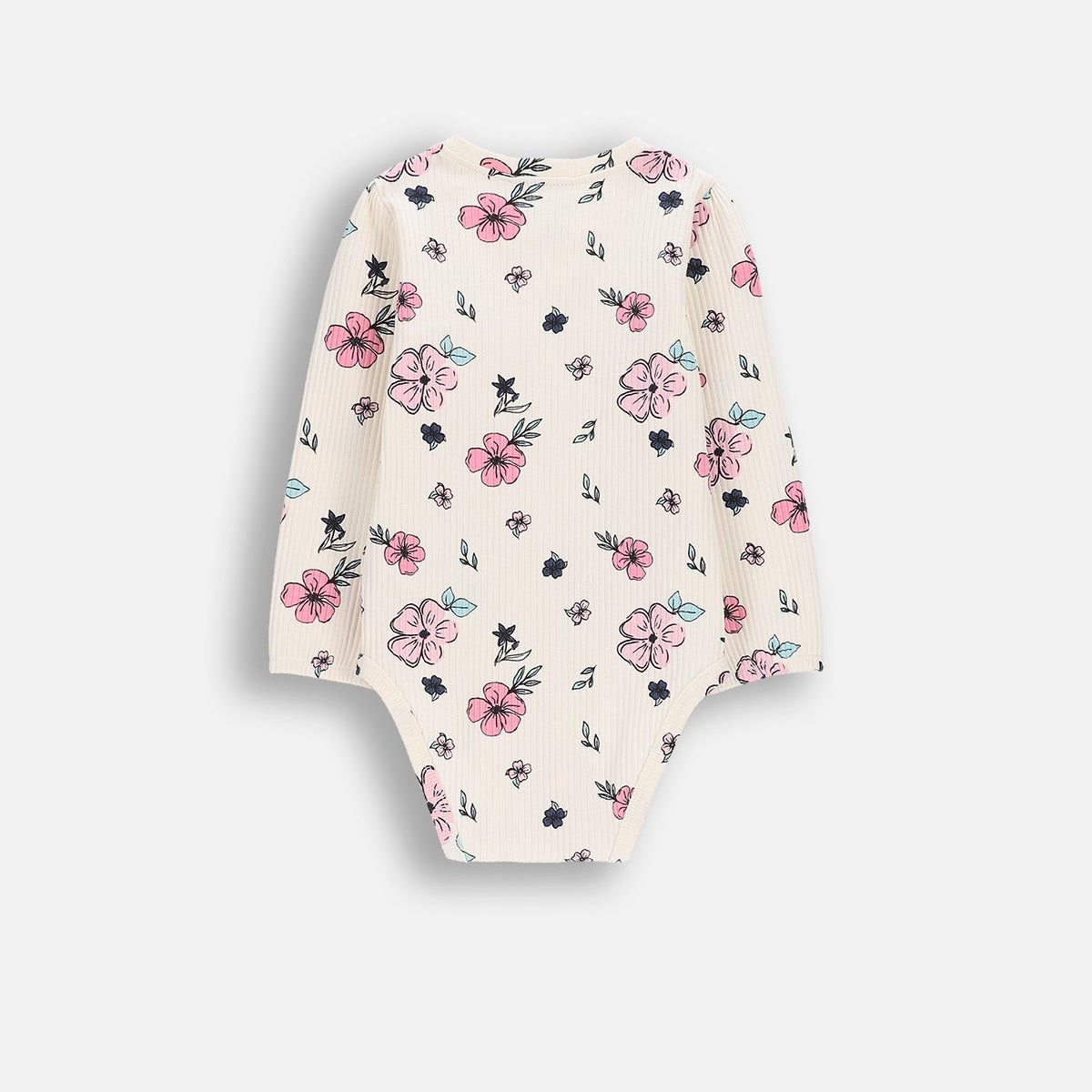 Samfella - Ribbed Ecri Flowers