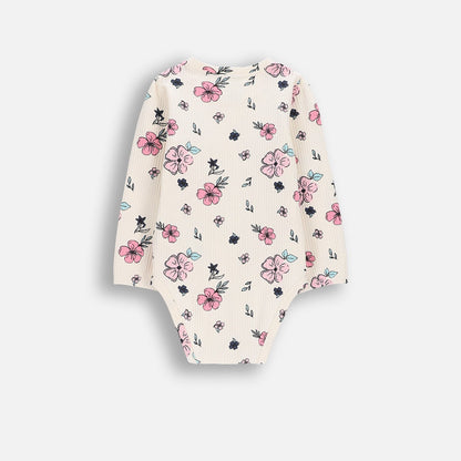 Samfella - Ribbed Ecri Flowers