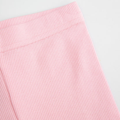 Leggings - Ribbed Light Pink