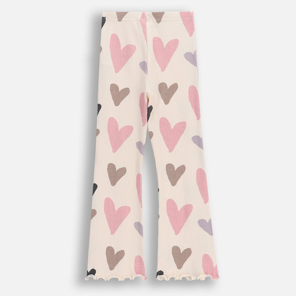 Útvíðar Leggings - Ribbed Hearts
