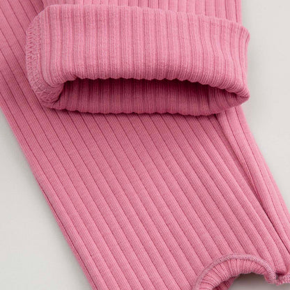 Leggings - Ribbed Pink