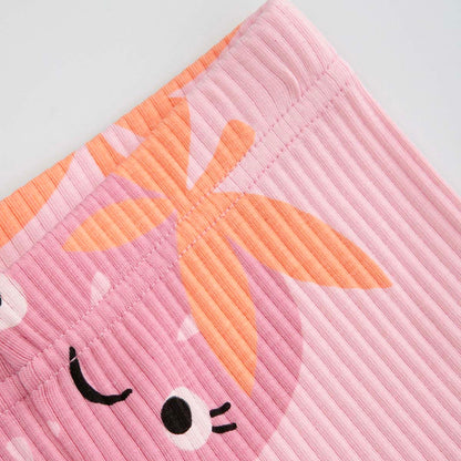 Leggings - Ribbed Strawberry