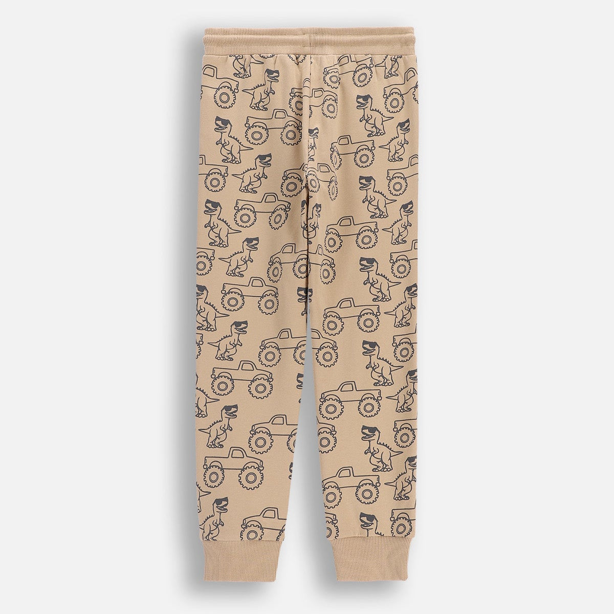 Leggings - Beige Dino Vehicles