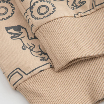 Leggings - Beige Dino Vehicles