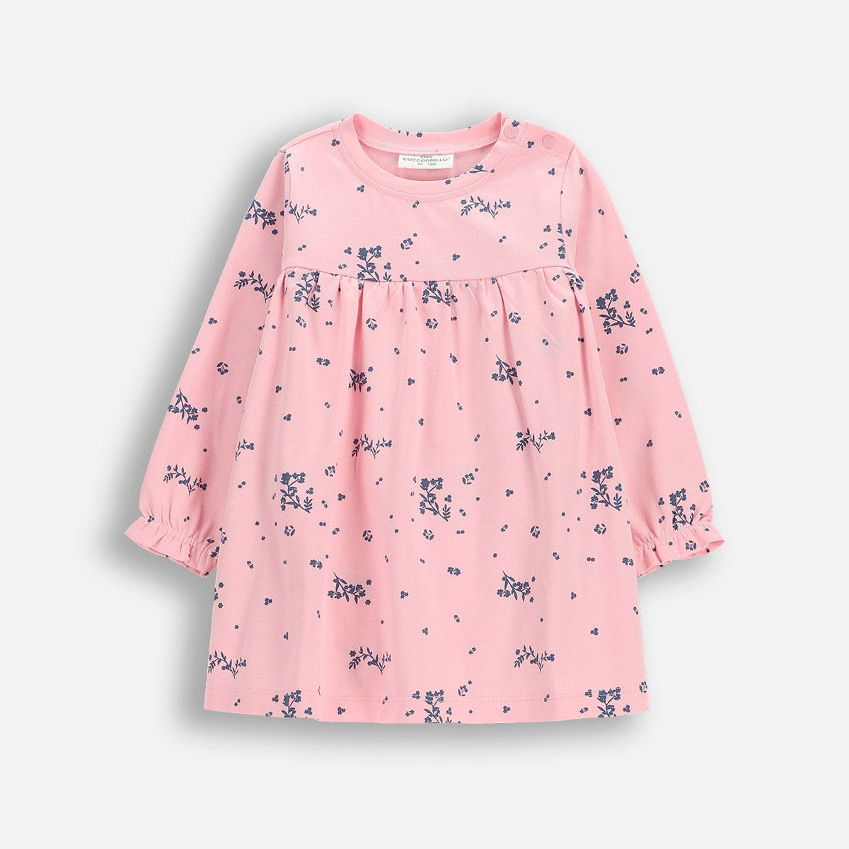 Ungbarnakjóll með samfellu - Pink