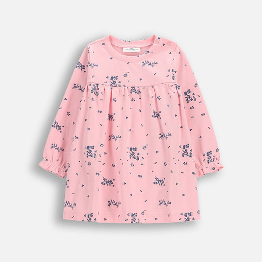 Ungbarnakjóll með samfellu - Pink