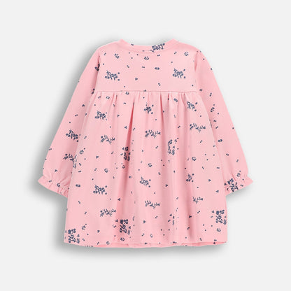 Ungbarnakjóll með samfellu - Pink
