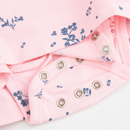 Ungbarnakjóll með samfellu - Pink