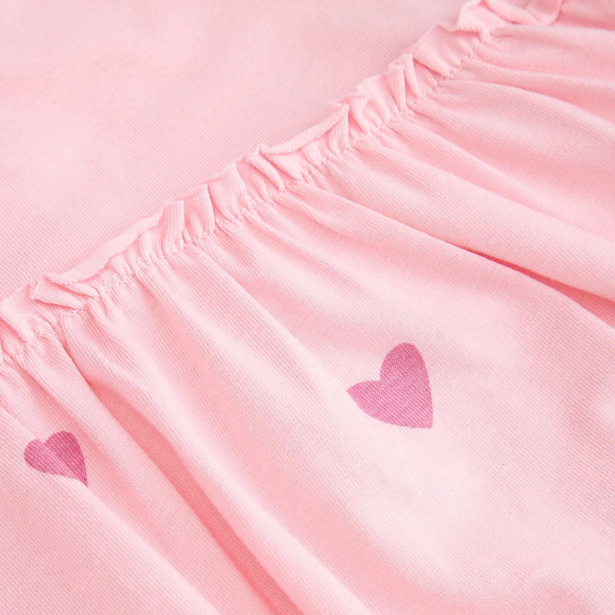 Ungbarnakjóll með samfellu - Pink Hearts