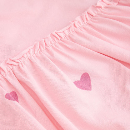 Ungbarnakjóll með samfellu - Pink Hearts