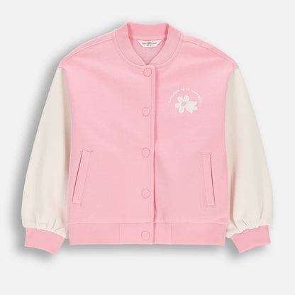 Hneppt Peysa - Bomber Jacket Powder Pink