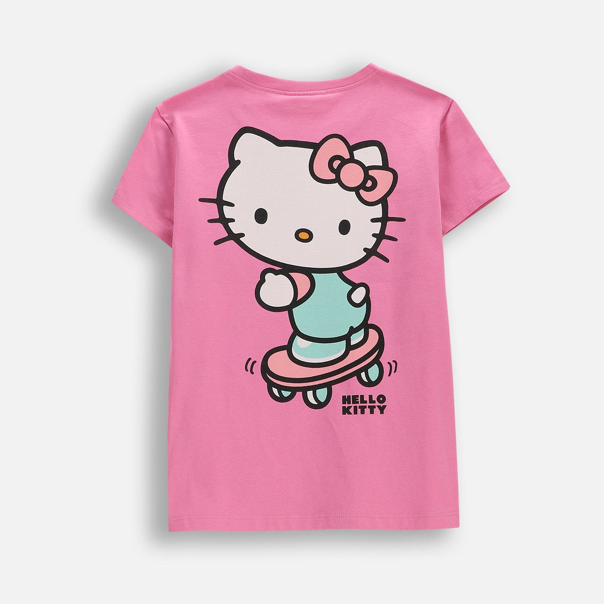 Stuttermabolur - Hello Kitty Pink