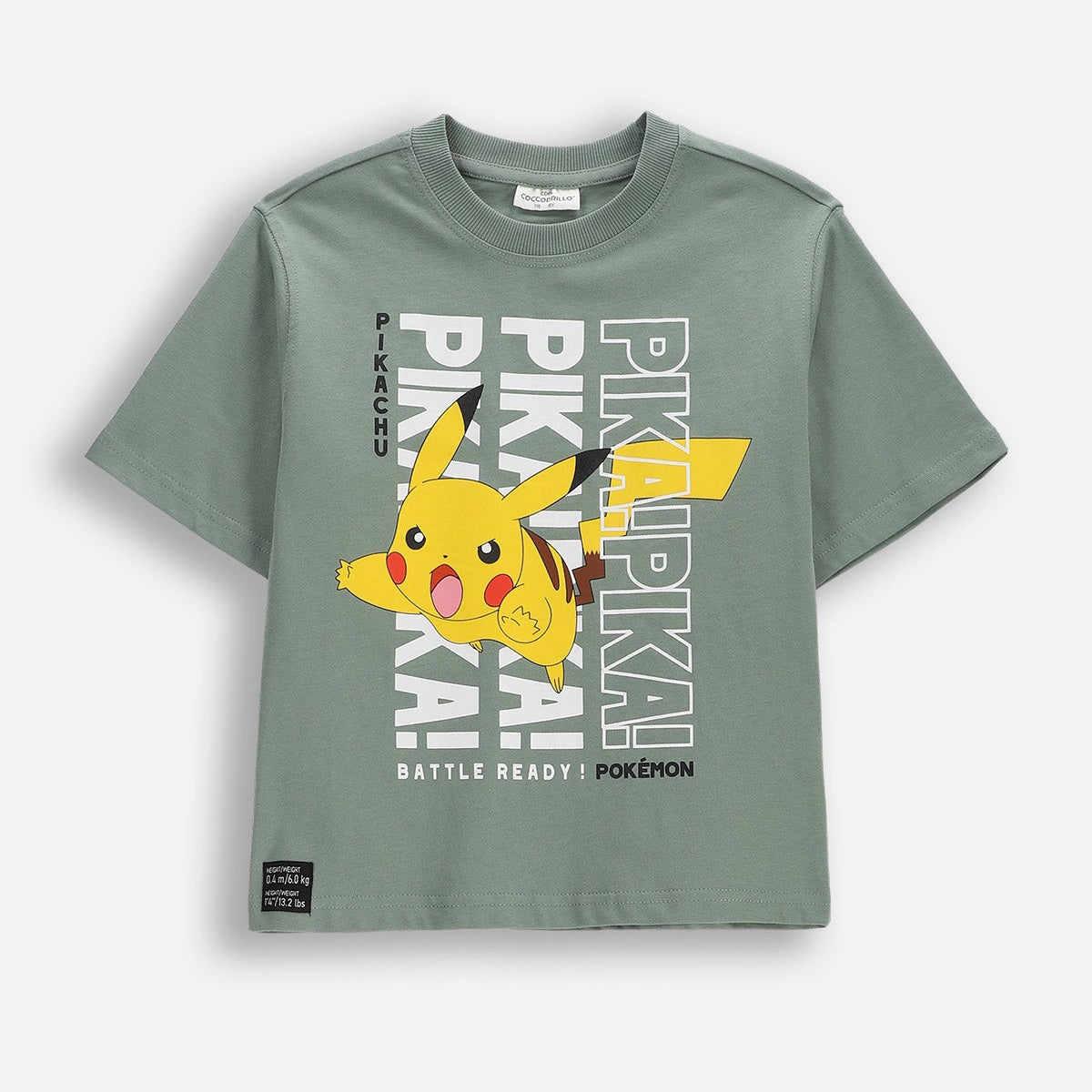 Stuttermabolur - Pikachu Green