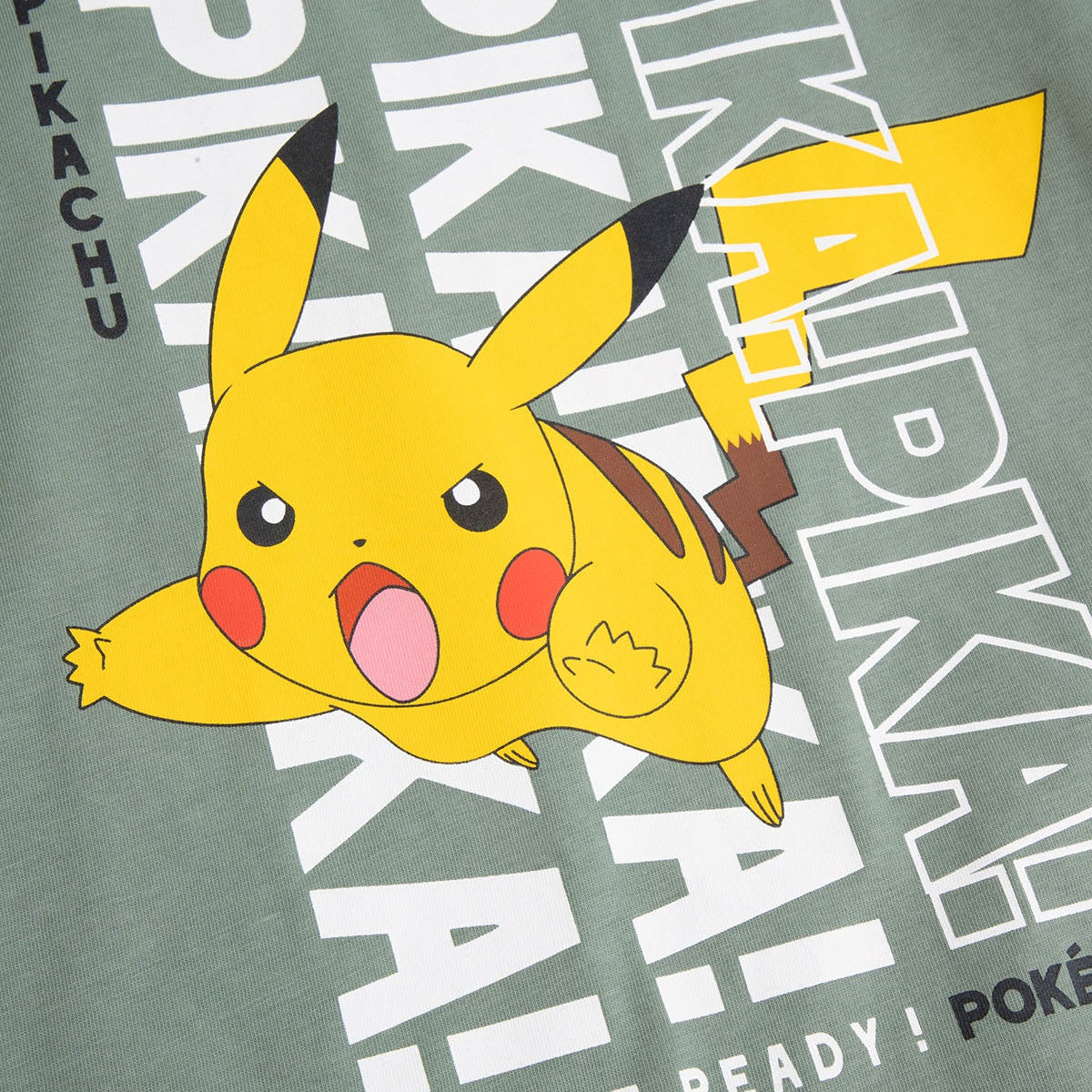 Stuttermabolur - Pikachu Green