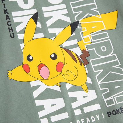 Stuttermabolur - Pikachu Green