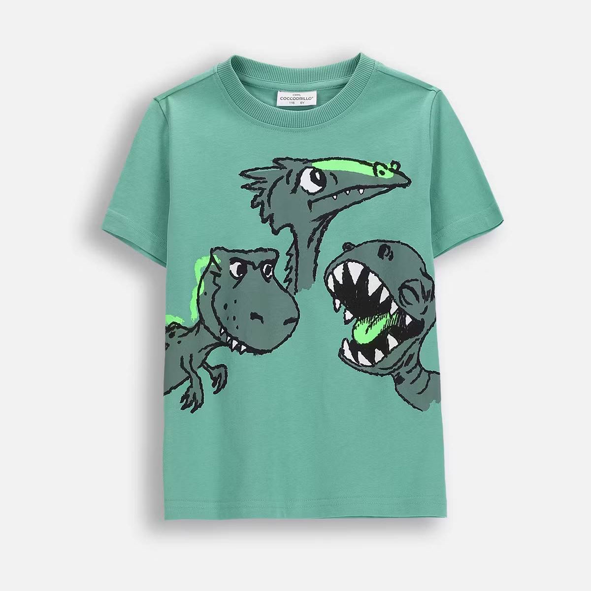 Stuttermabolur - Green Dinosaurs