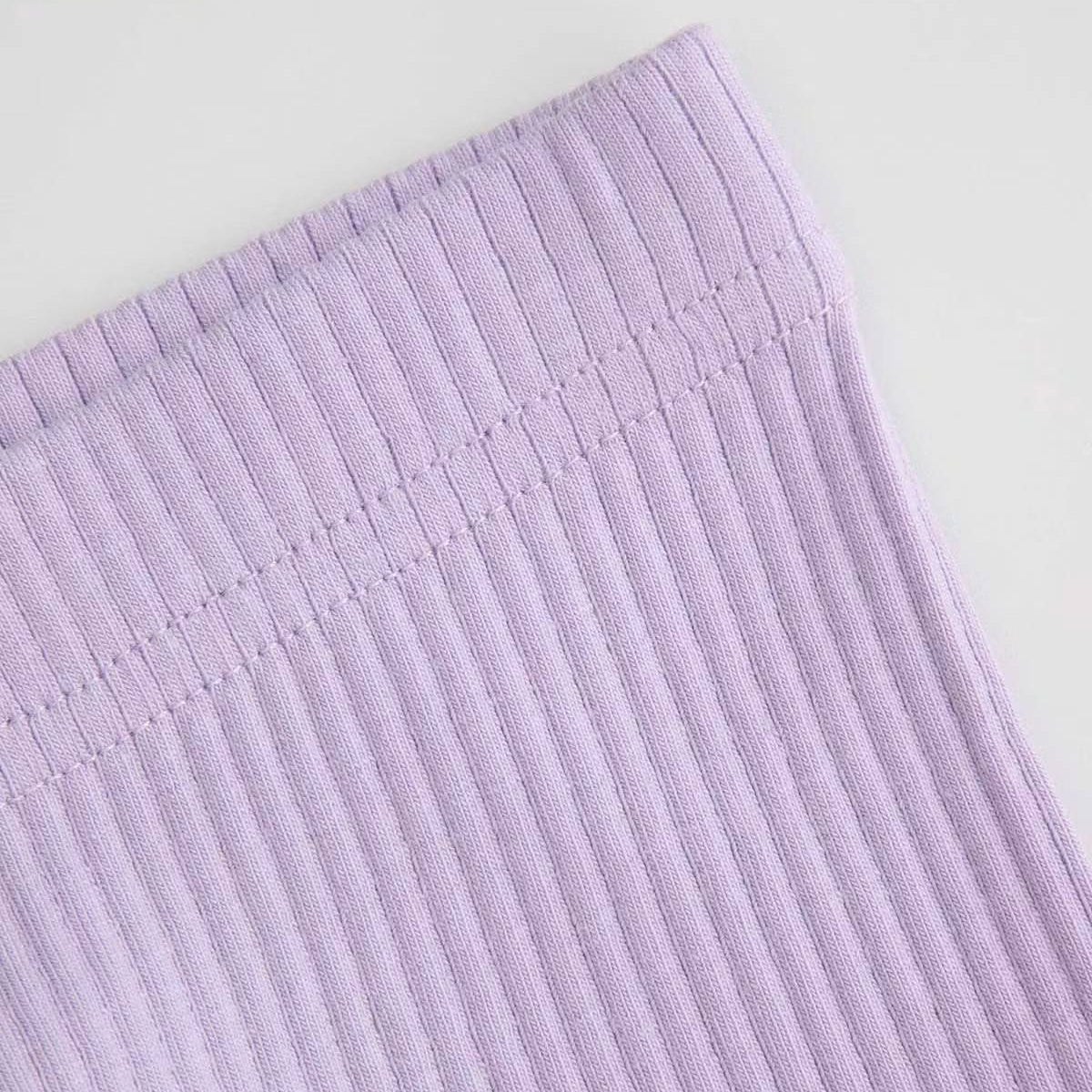 Leggings - Ribbed Light Purple